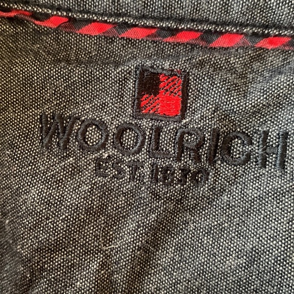 Woolrich Women's Shirt Red & Black Buffalo Plaid Long Sleeve Button Size Large - Picture 5 of 9